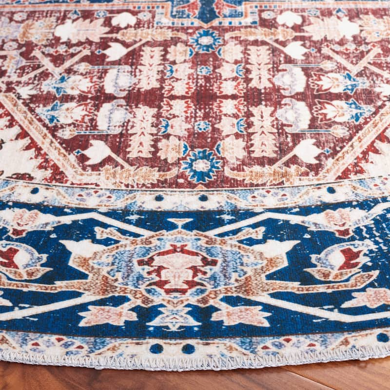 SAFAVIEH Arizona Flutur Machine Washable Slip Resistant Vintage Oriental