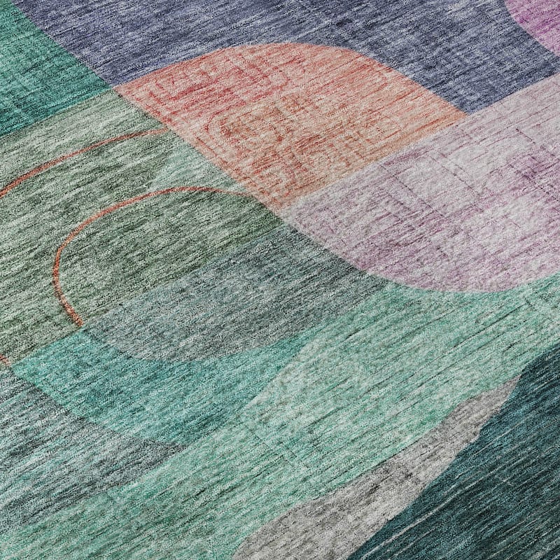 Premium Washable Super Soft Contemporary Abstract Mayfield Rug