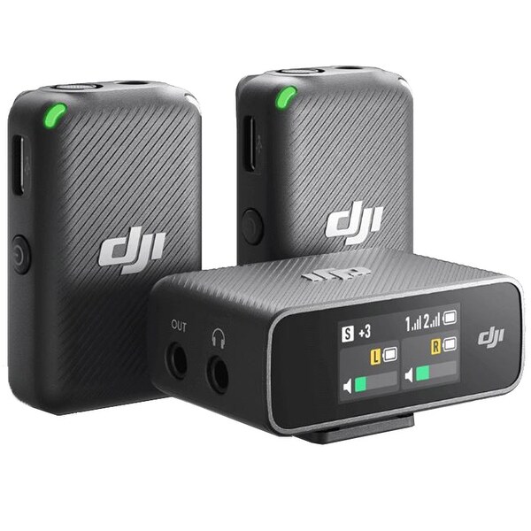 DJI Mic Wireless Microphone System and Audio Recorder - Bed
