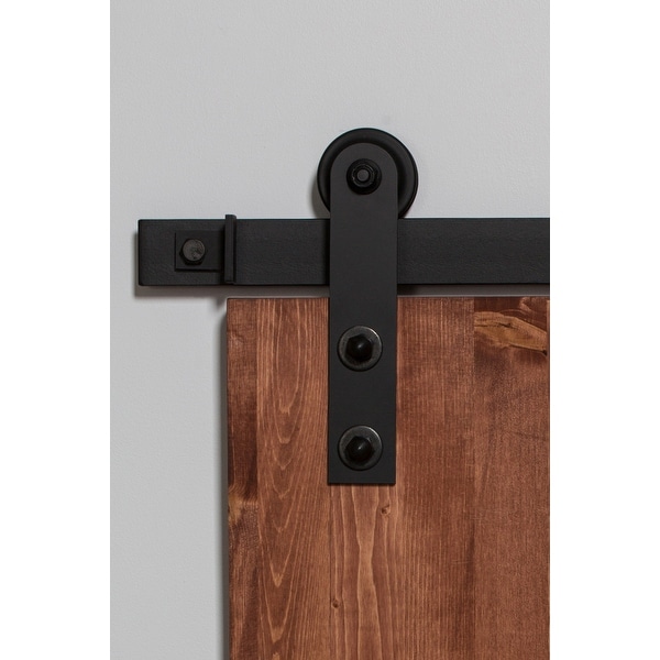 Leatherneck Hardware Fts72k2 72 Side Mounted Light Sliding Barn Door Track And Fitting Set For Wood Doors Kit From The Flat