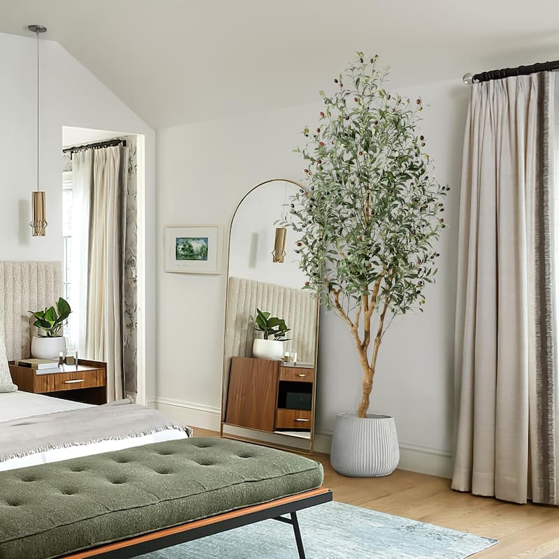 Olive Trees Artificial Indoor,Tall Artificial Olive Plants - Tall Faux Olive Tree