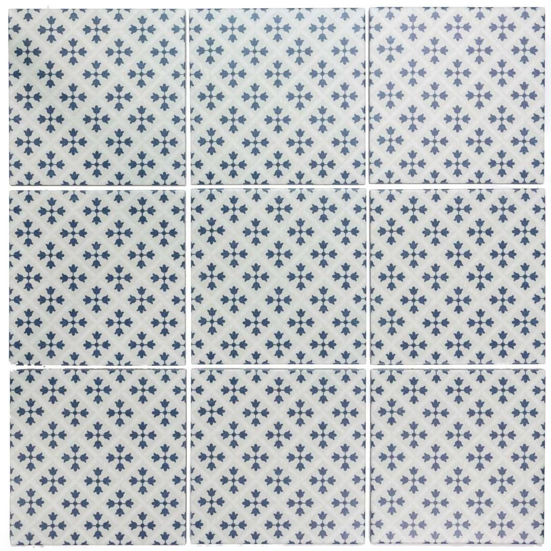 The Tile Life Etiquette 8 x 8 Satin Porcelain Floor and Wall Tile