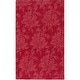 preview thumbnail 42 of 44, Hand Loomed Crete Casual Solid Tone-On-Tone Floral Wool Area Rug Maroon - 8' x 11'