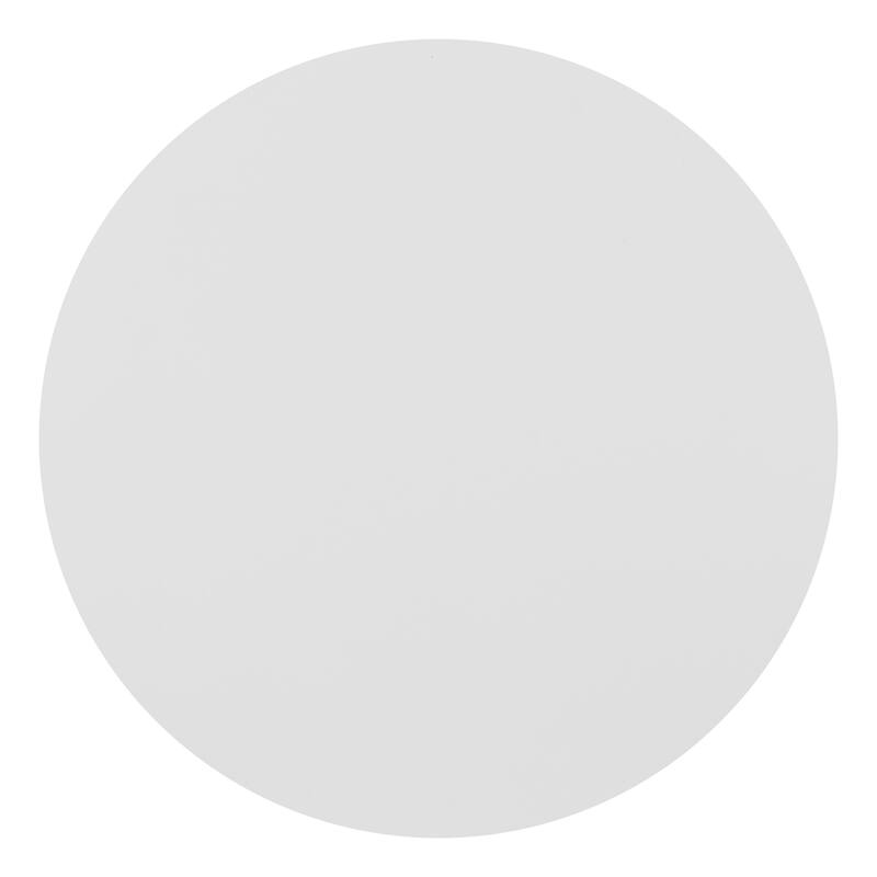 20" White Aluminum Round Outdoor Side Table