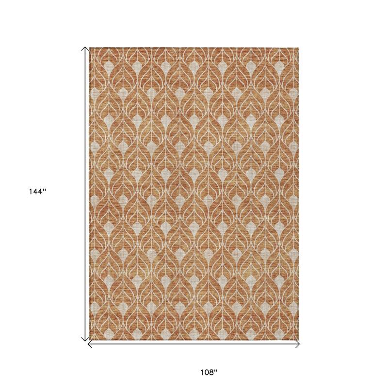 HomeRoots Geometric Transitional Rectangle Outdoor Rug