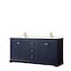 Option Dark Blue, Gold Trim, Giotto Quartz Top