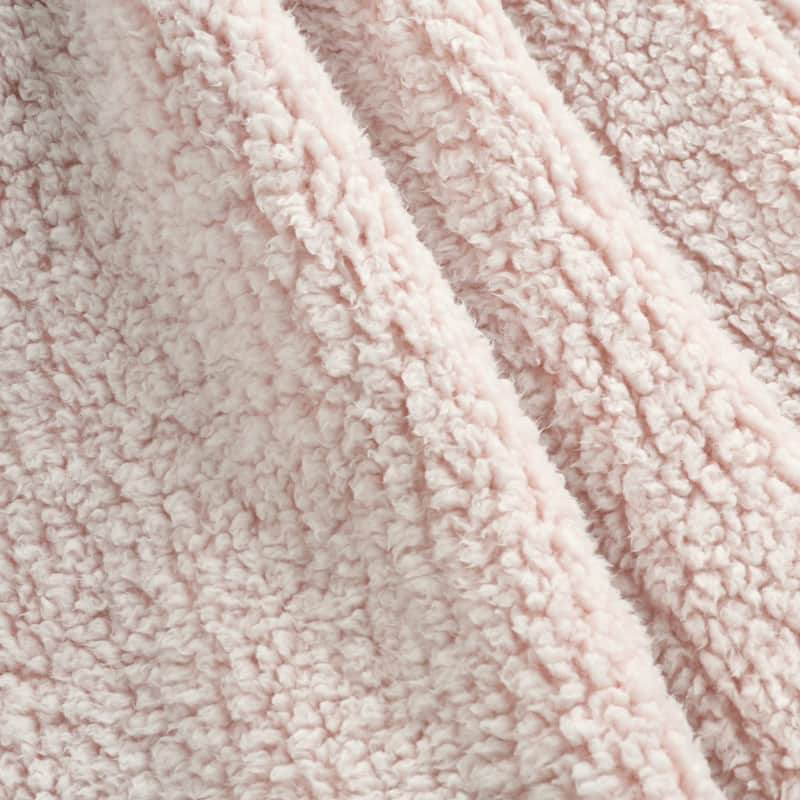 Lush Decor Sherpa Tassel Fringe Throw Blanket