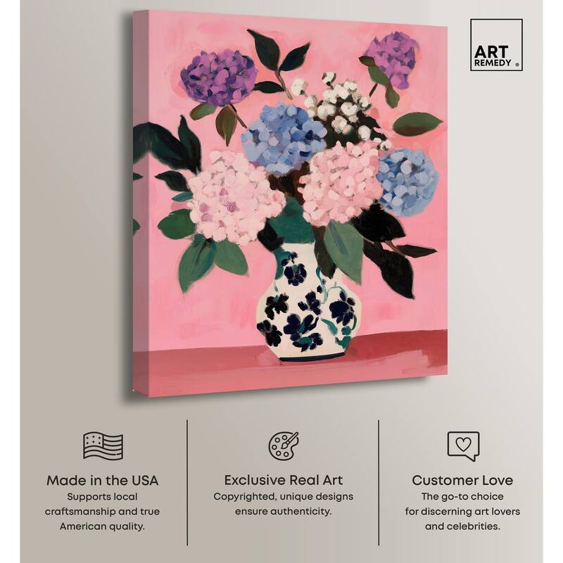 Flower Pot Dream II Canvas by Art Remedy, Gallery Wrapped