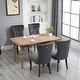 preview thumbnail 6 of 8, Dining Chair Tufted Armless Chair Upholstered Accent Chair, Set of 4 Grey