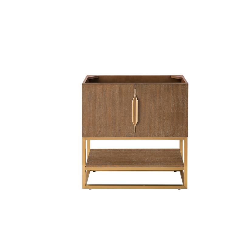 James Martin Vanities 883-V31.5-RG Columbia 32" Single Free Standing - Latte Oak