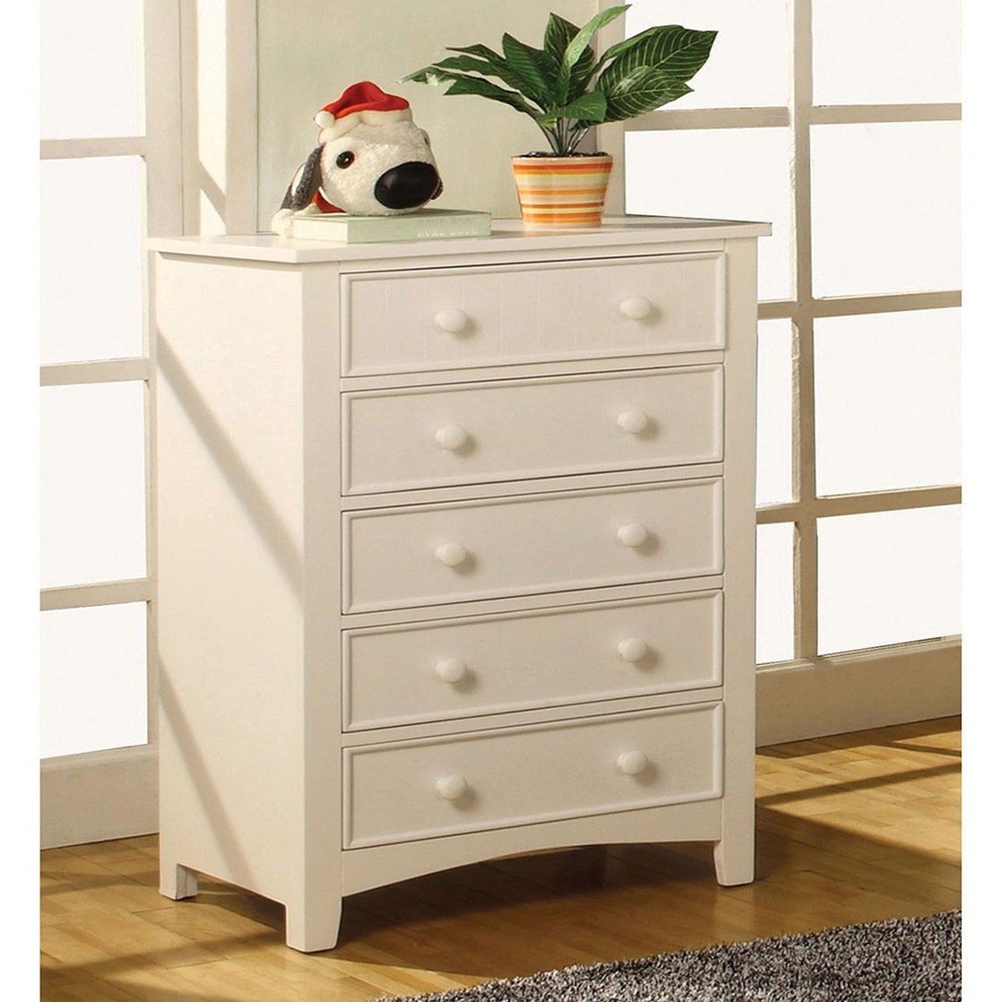Hae Traditional Solid Wood 5-Drawer Chest by Furniture of