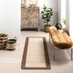 preview thumbnail 19 of 29, Nuloom Bronwyn Farmhouse Bordered Jute Blend Area Rug 2' x 8' - Brown - Runner