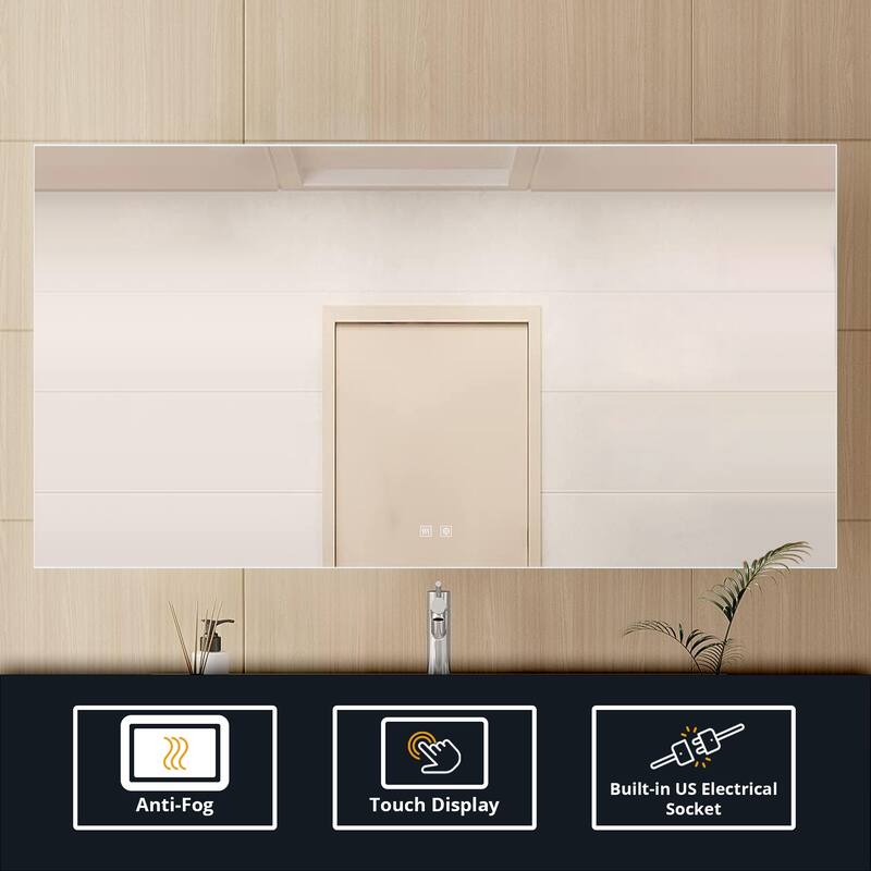 Vellum LED Bathroom Vanity Mirror - N/A