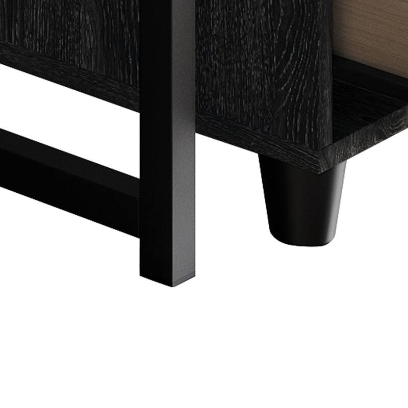 CraftPorch Shabby Chic Writing Desk with Side Cabinet