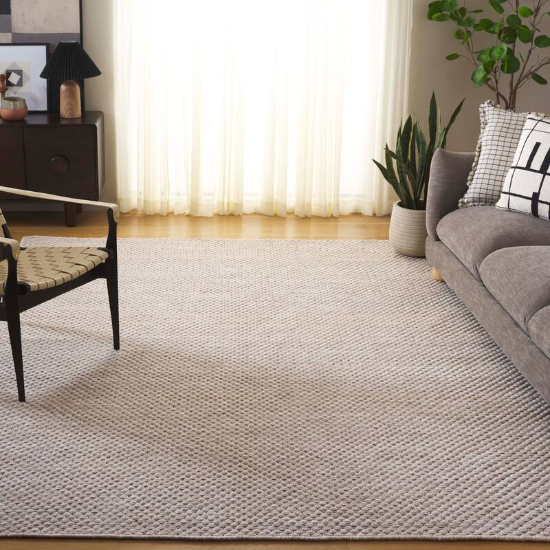 SAFAVIEH Handmade Vermont Buffy Transitional Wool Rug - 9' x 12' - Beige