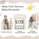 preview thumbnail 31 of 49, Freestanding Castle Climbing Playset with Slide, Tunnel, Ring Toss, and Basketball Hoop - Toy Storage Organizer for Kids