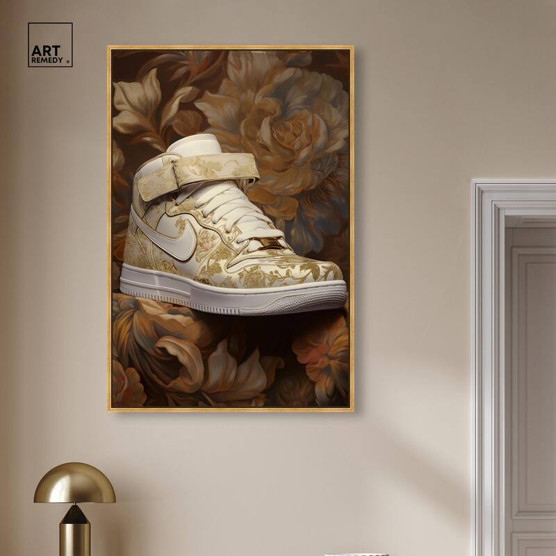 Baroque Sneaker Canvas by Art Remedy