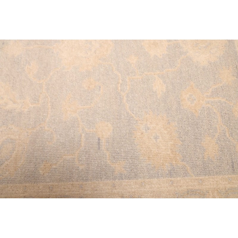 ECARPETGALLERY Hand-knotted Finest Oushak Grey Wool Rug - 3'1 x 5'0