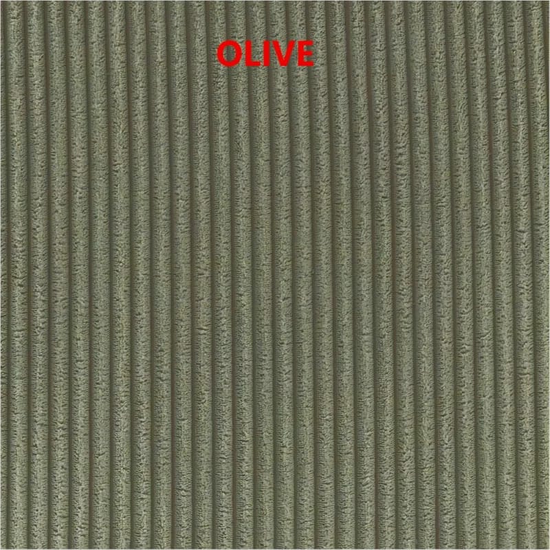 4PCS Corduroy Chaise Lounges Loveseat Couch - Olive