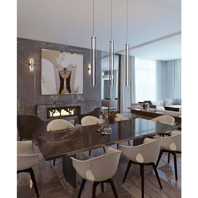 Cass Pendant LED Light 36W 4000Lm - Black
