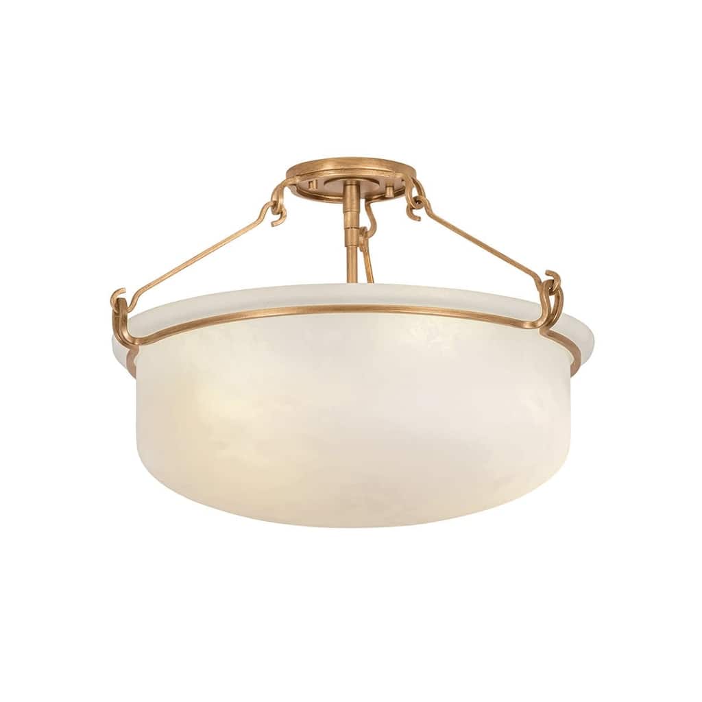 Hudson Valley Lighting 1553 Lowerre 3 Light 22" Wide Semi-Flush Bowl