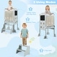 preview thumbnail 10 of 9, Gymax Foldable Toddler Step Stool w/Chalkboards 2-Step Stool