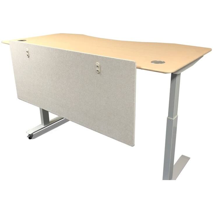 ApexDesk Artsonic 54-Inch Dual-Use Modesty Vanity Panel Divider Made of Polyester Fiber with Clamps for Standing Desk