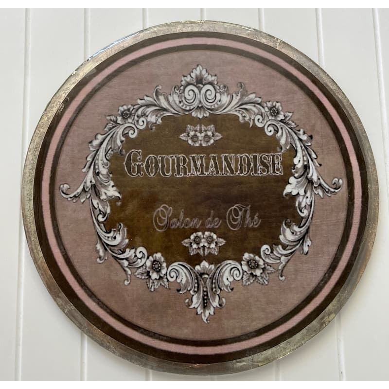 Med. Glass Decorative Plate- A - A