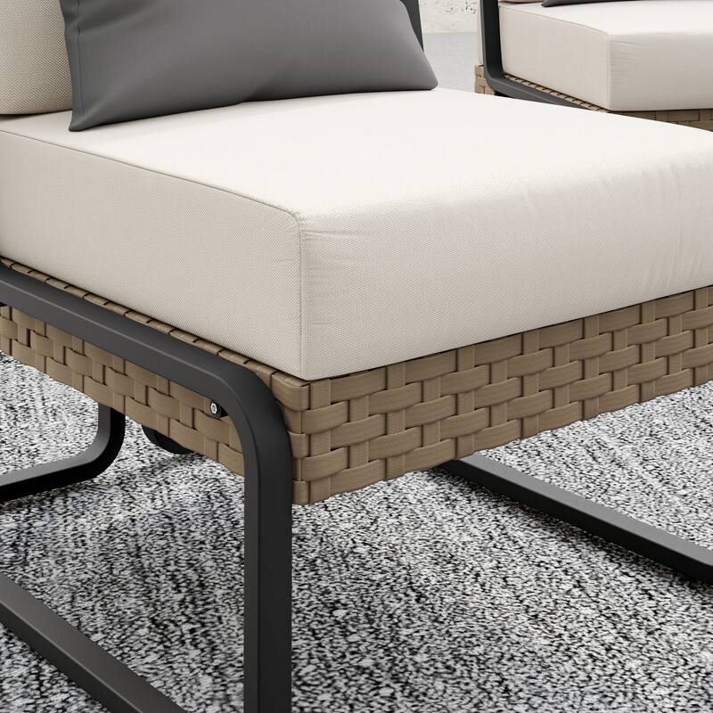 Corvus Akrotiri 4-piece Outdoor Wicker Conversation Set