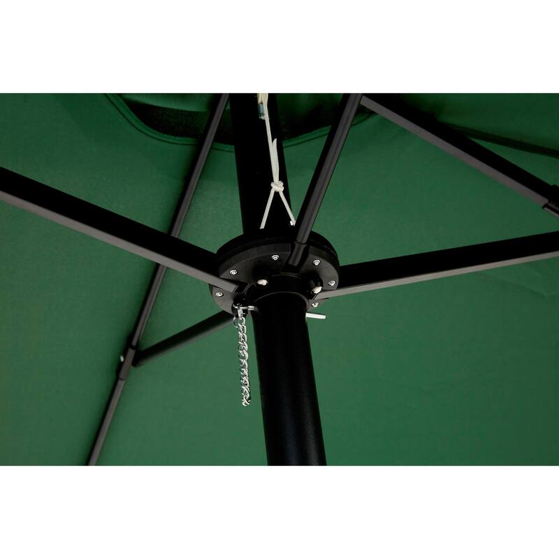 14.8 Ft Double Sided Outdoor Umbrella Rectangular Large with Crank, For Backyard, Lawn and Garden