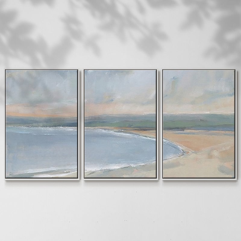 Coastal Study II - Multi Piece Framed Canvas