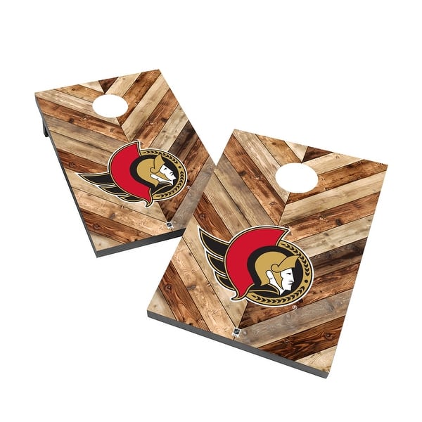 slide 2 of 5, Ottawa Senators 2x4 NHL Cornhole Bag Toss Include Carry Case