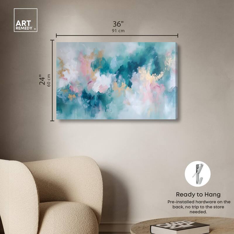 Emerald Sky Canvas by Art Remedy, Gallery Wrapped