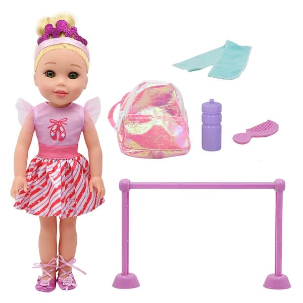 slide 2 of 5, New Adventures Style Dreamers: Ballet Set W/ Pink 14" Doll, 5pc