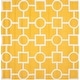 preview thumbnail 59 of 82, SAFAVIEH Handmade Cambridge Tula Modern Moroccan Wool Rug 6' Square - Gold/Ivory - Square
