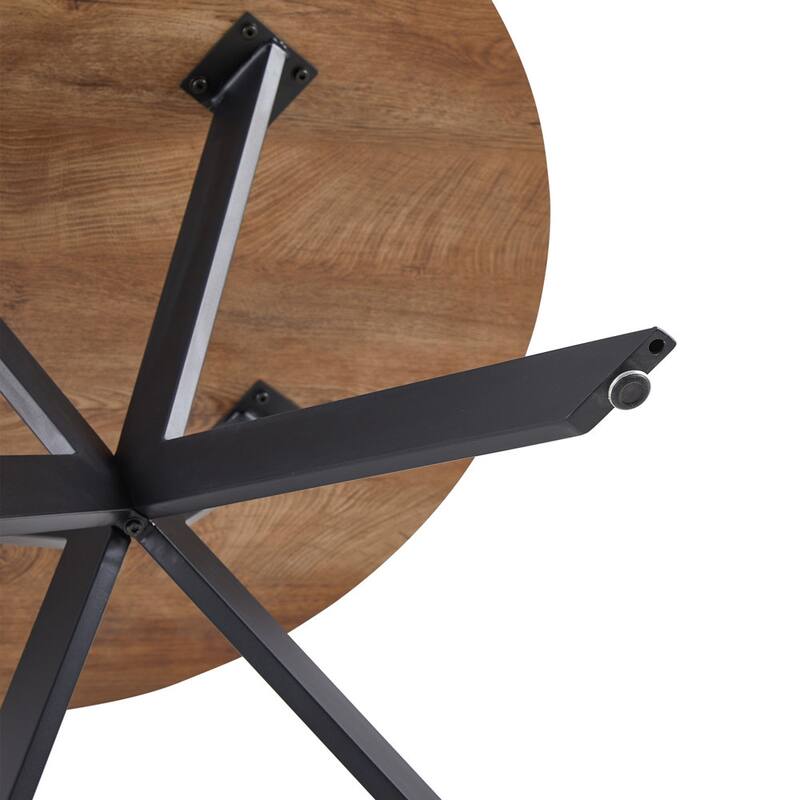 Howtai Modern Round Kitchen Dining Table Coffee Table