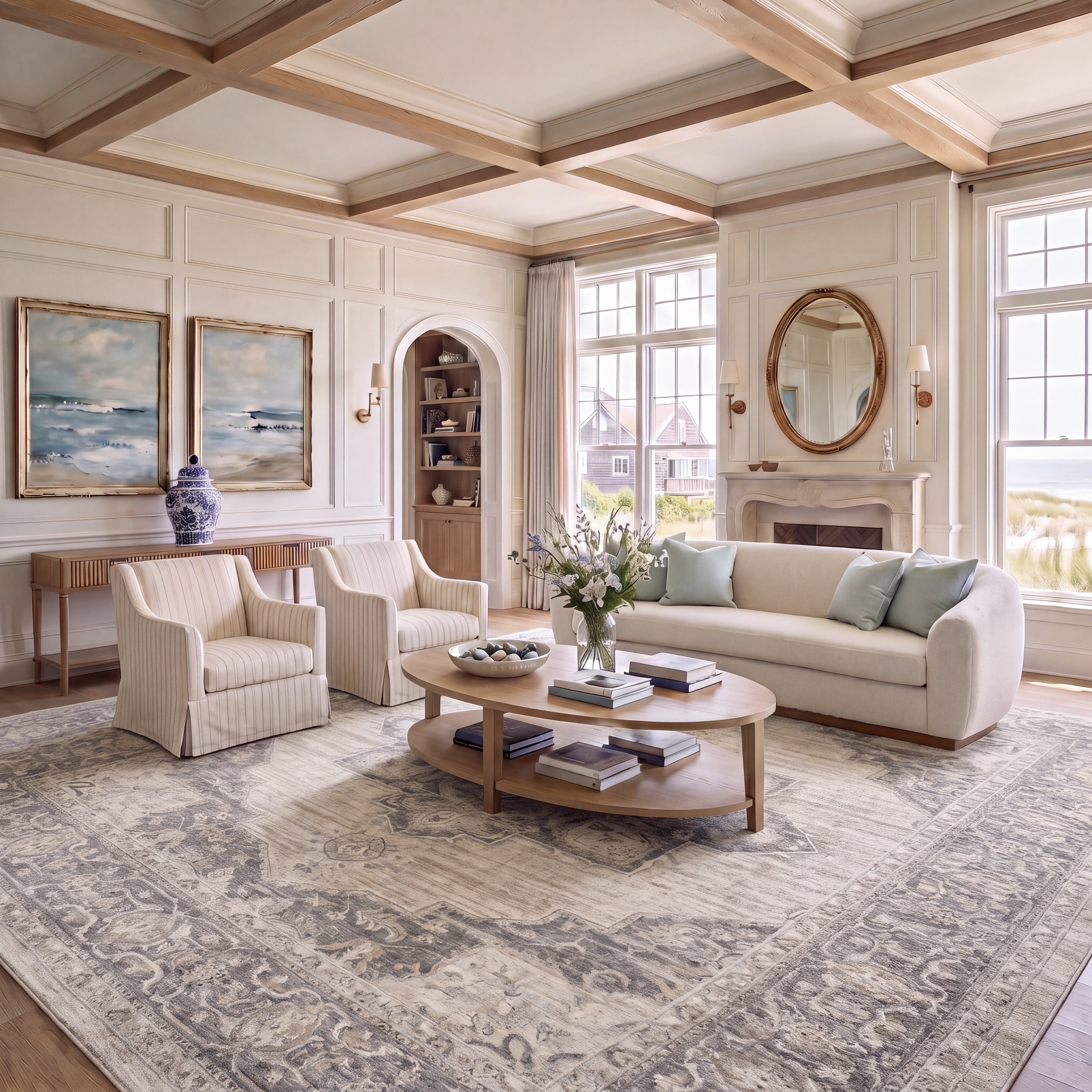 SAFAVIEH Brentwood Vassiliki Traditional Oriental Medallion Rug