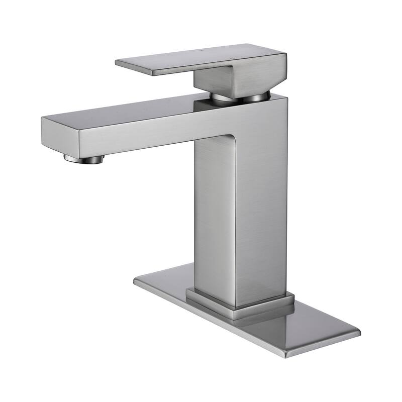 Clihome Single Hole Vessel Sink Faucets with Deck Plate