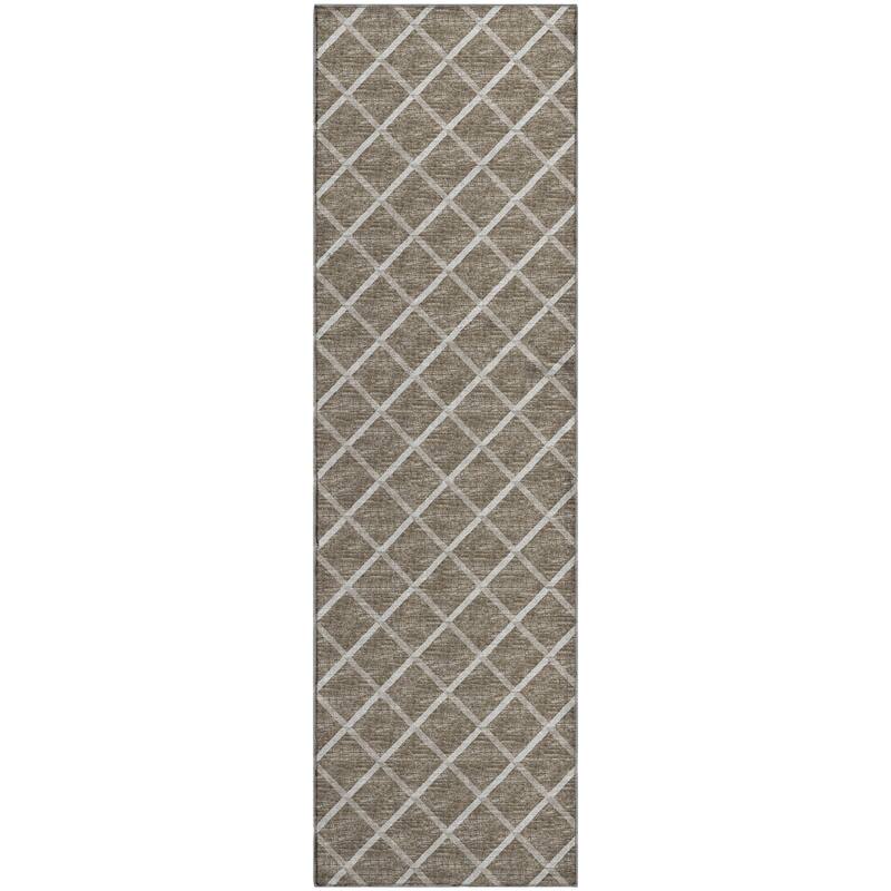 Premium Washable Super Soft Modern Trellis Mayfield Rug