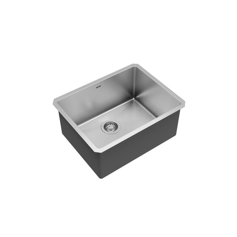 Karran 23" Undermount Single Bowl Stainless Steel Kitchen Sink Kit