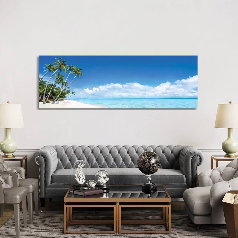 iCanvas "Beach Panorama On The Bora Bora Atoll" by Jan Becke Canvas Print