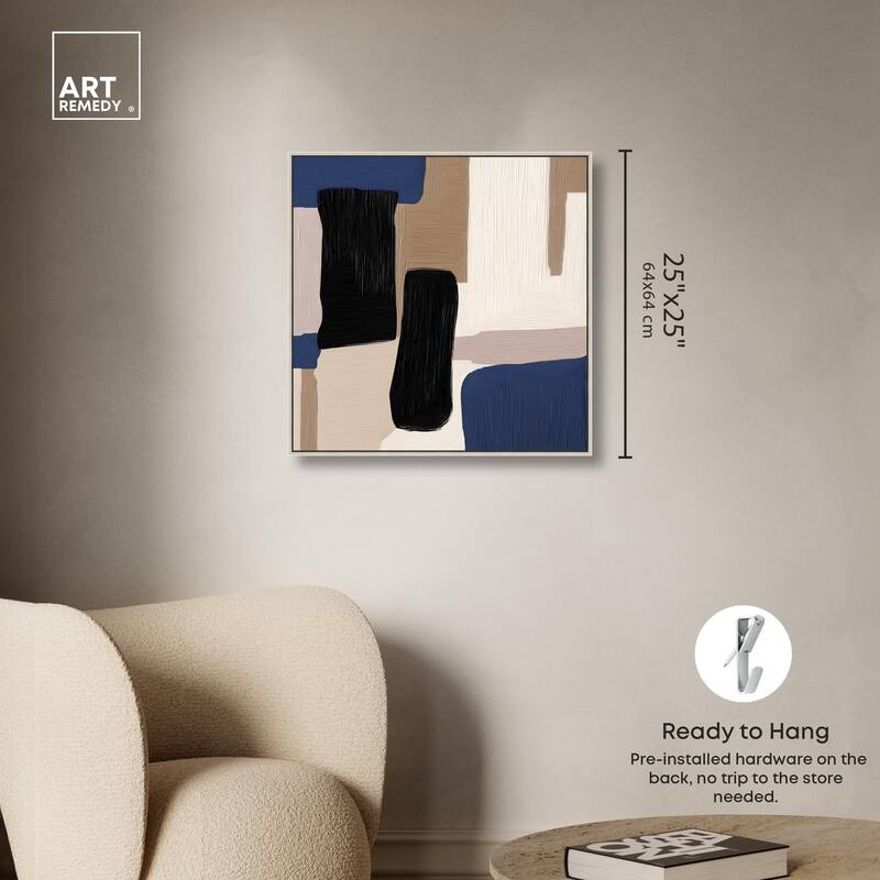 Blue Quietude I Canvas by Art Remedy