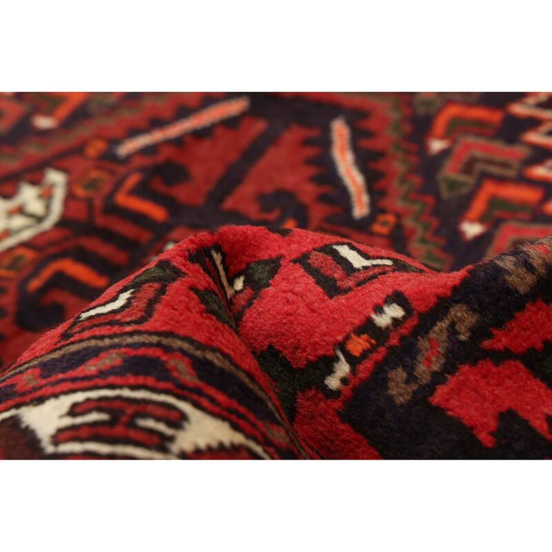 ECARPETGALLERY Hand-knotted Andelz Red Wool Rug - 3'3 x 4'10