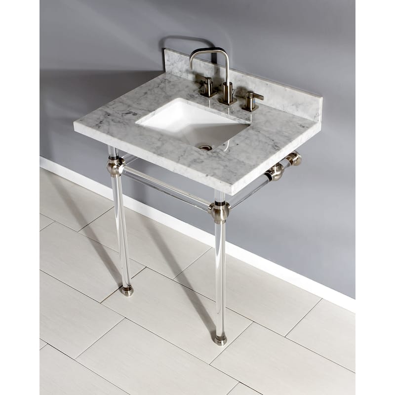 Kingston Brass Templeton 30" Rectangular Marble Wall Mounted Bathroom