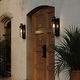 preview thumbnail 6 of 9, Vaxcel Lighting T0749 Lawton 16" Tall Outdoor Wall Sconce with Clear,