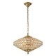preview thumbnail 22 of 95, Retro French 4/5-Light Antique Brass Globe Crystal Chandelier for Living/Dining Room
