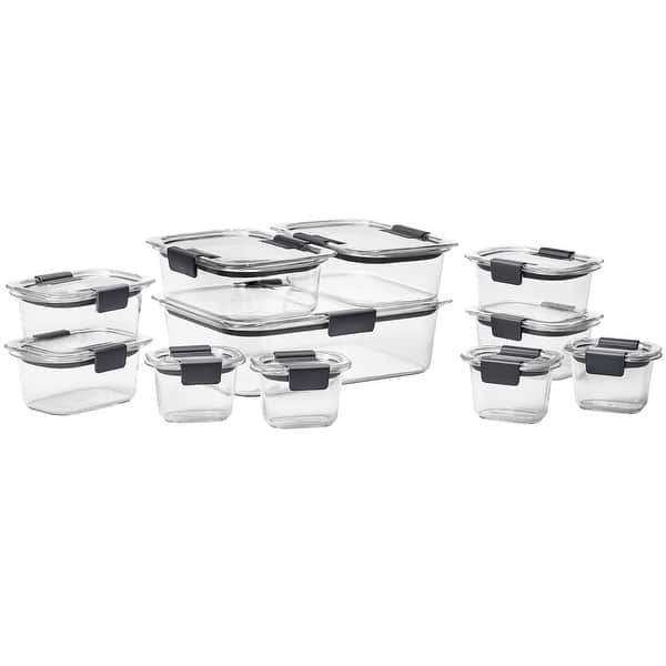 Rubbermaid Brilliance Food Storage Containers, Set of 11 (22 Pieces