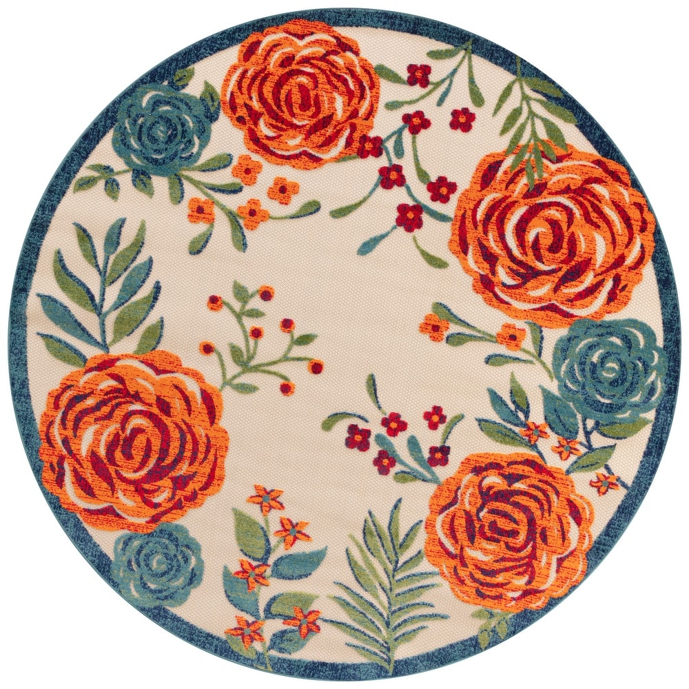 Nourison Aloha Indoor/Outdoor Floral Area Rug