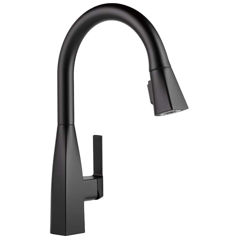 Peerless Xander 1.5 GPM Single Hole Pull Down Kitchen Faucet - - Matte Black