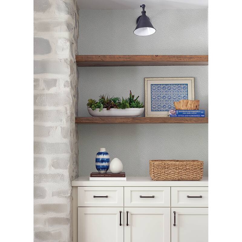 A-Street Prints Hollenback Pearl Dotted Abstract Wallpaper